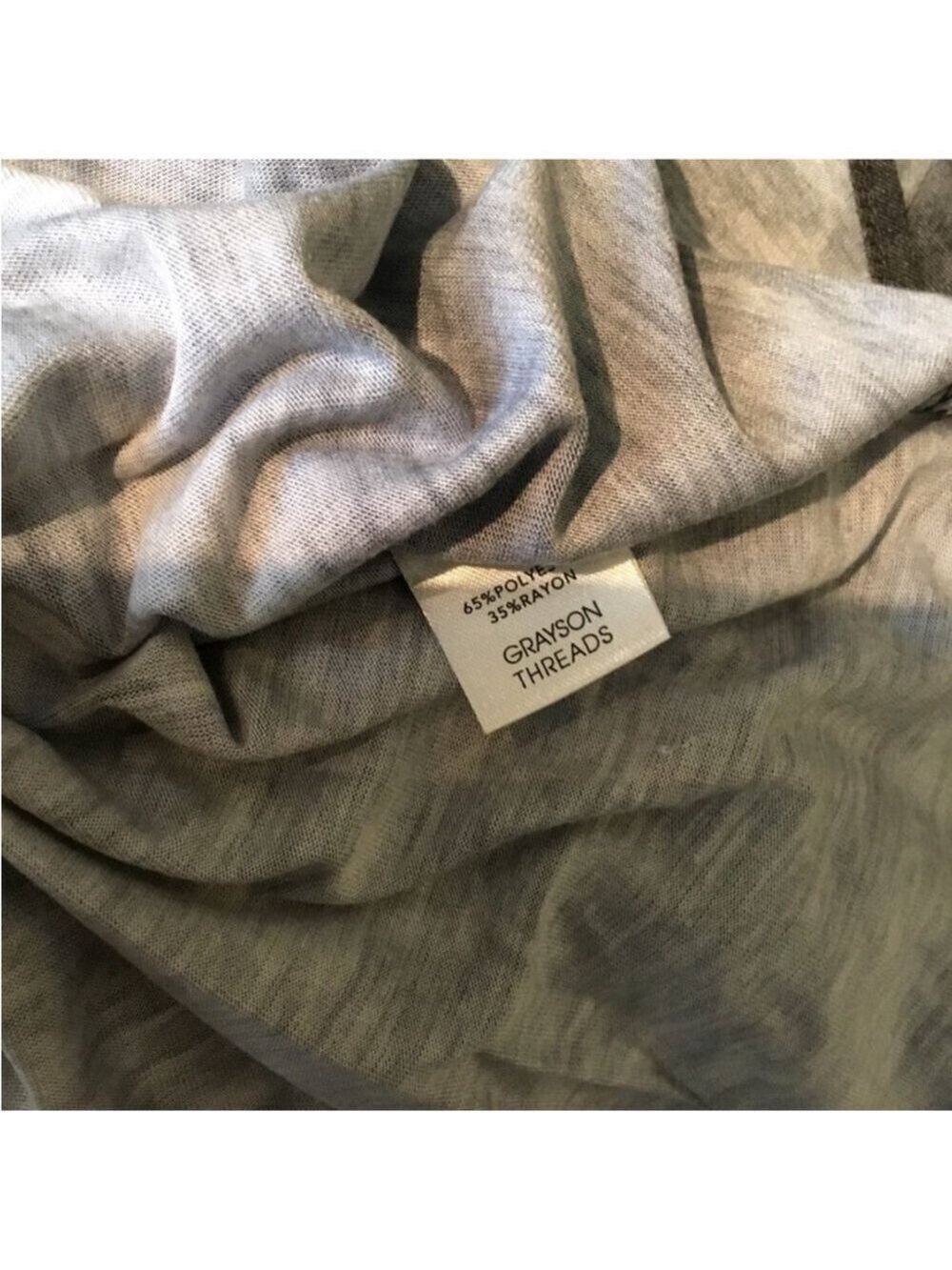 Grayson Threads v neck rounded hem short sleeve tee Woman's size Large - Picture 5 of 15